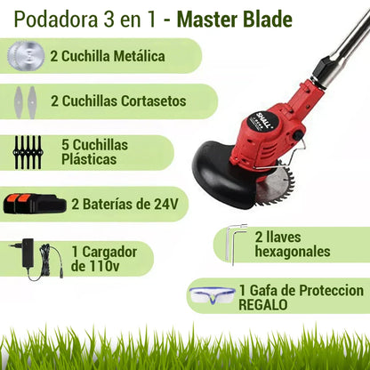 MasterBlade® Guadañadora Inalámbrica con 2 Baterías